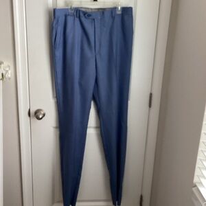 Hart Schaffner Marx Blue Dress Pants
100 worsted wool natural Blue Slacks no hem